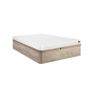 Conjunto de somier canapé natural claro   colchón de espuma…