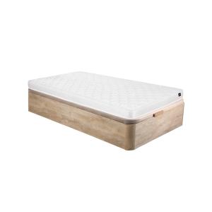 Conjunto somier arcón natural claro   colchón de espuma 90…