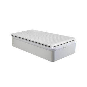 Conjunto de canapé abatible blanco   colchón de espuma dese…