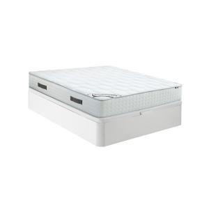 Conjunto de somier canapé blanco   colchón híbrido de muell…