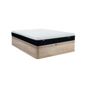 Conjunto de canapé abatible de 140 x 190 cm natural claro  …