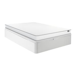 Conjunto de canapé abatible de 140 x 190 cm blanco   colchó…