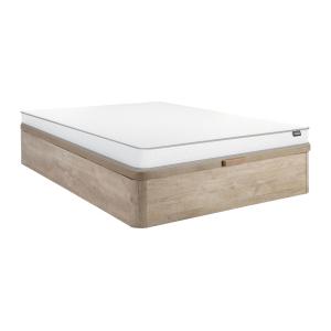 Conjunto de canapé abatible de 140 x 190 cm natural claro  …