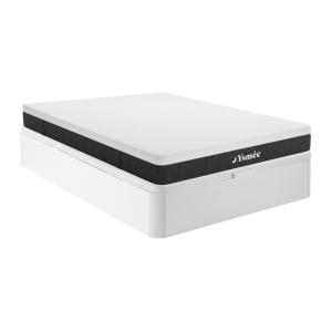 Conjunto de canapé abatible de 160 x 200 cm blanco   colchó…