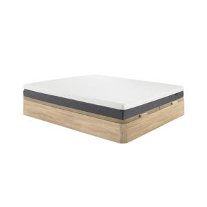 Conjunto de canapé abatible de 180 x 200 cm natural claro  …