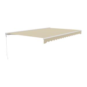 Toldo motorizado con cofre semi-integral 5 x 3 m beige - CO…