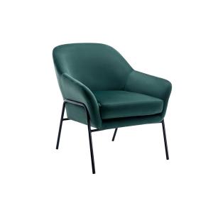 Sillón de terciopelo verde pino CERITA