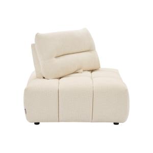 Sillón esquinero con respaldo avanzado-retroceso en tela te…