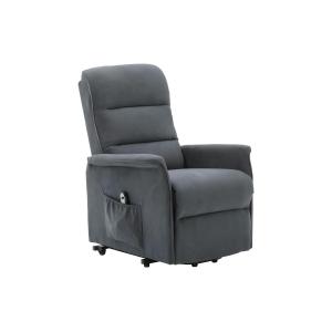 Sillón eléctrico de tela CAPUCINE - Antracita