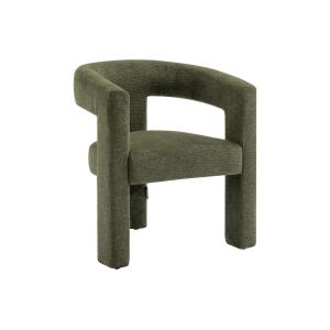 Sillón de tela verde FAVINA