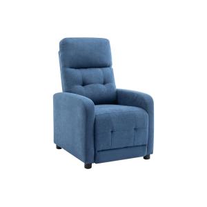 Sillón relax de tela azul JARAMILO