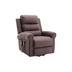 Sillón eléctrico de masaje de tela - Marrón - LOVARI