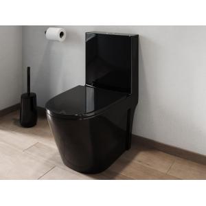 WC negro brillante de cerámica - NAGILAM