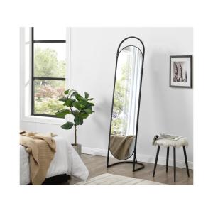 Espejo de pie de hierro - Ancho 41 x Alt. 171 cm - Negro -…