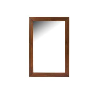 Espejo rectangular de teca oscura - 60 x 90 cm - AMLAPURA