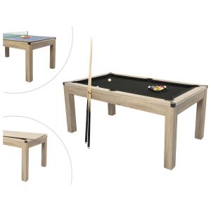 Mesa transformable en billar y mesa de ping-pong - Color na…