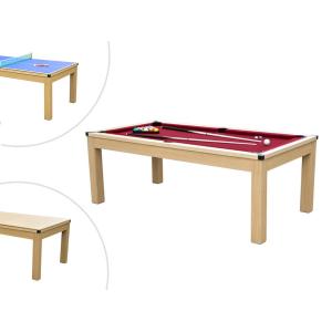 Mesa multijuego - Billar y ping-pong BALTHAZAR - 213x112x81…