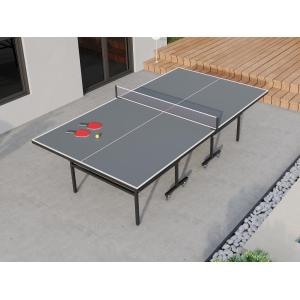 Mesa de ping-pong plegable con ruedas para exteriores con a…