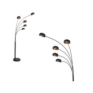 Lámpara de pie STELLA - 5 luces - Alt. 210 cm - Negro y dor…