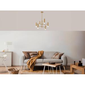 Lámpara de techo design en metal - 6 focos - D.55 x Alt. 73…