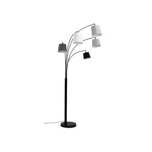 Lámpara de pie VARIETONE con 5 pantallas - Metal y tela - A…
