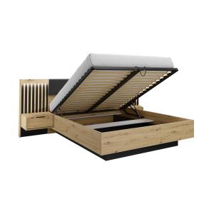 Cama con arcón y mesitas de noche 160 x 200 cm - Con LEDs -…