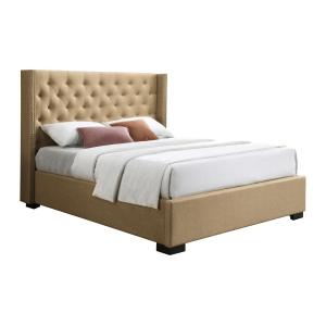 Cama con arcón 160 x 200 cm con cabecero acolchado - Tela -…