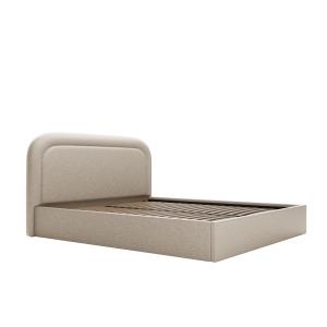 Canapé abatible de 200 x 200 cm - Tela jaspeada - Beige - F…