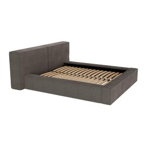 Cama baúl - 200 x 200 cm - Terciopelo acanalado - Topo - TI…