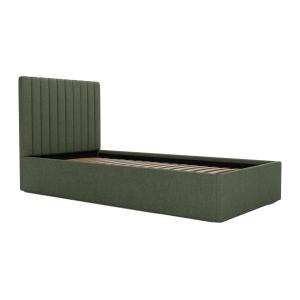 Cama canapé de 90 x 190 cm con cabecero de costuras vertica…
