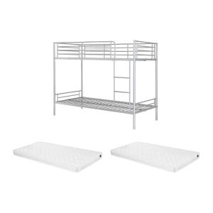 Litera DUOTIS II - 2 x 90 x 190 cm - plata   colchón