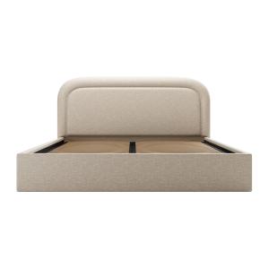 Canapé abatible de 180 x 200 cm - Tela jaspeada - Beige - F…