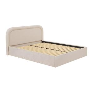 Canapé abatible de 200 x 200 cm - Tela de tela rizada - Bei…