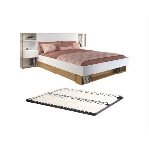 Cama con mesas de noche y compartimentos 160 x 200 cm - Col…