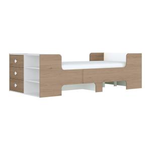Cama evolutiva 90 x 140/170/200 cm con almacenamiento - Col…