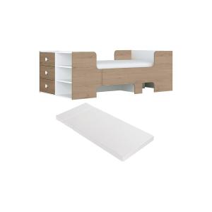 Cama evolutiva 90 x 140/170/200 cm con almacenamiento - Col…