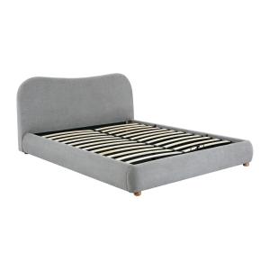 Canapé abatible de 140 x 190 cm - Tela - Gris claro - VANAR…