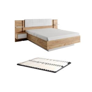 Cama con mesitas de noche 160 x 200 cm - Con LEDS - Color:…