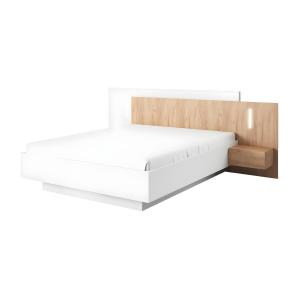 Cama con mesas de noche 160 x 200 cm - 2 cajones - Con LEDs…