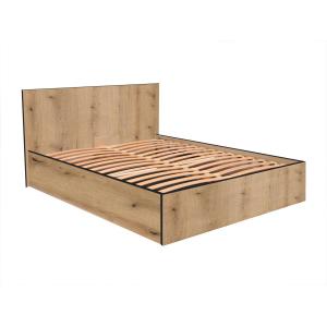 Cama con arcón 140 x 190 cm - Color: Natural y antracita -…
