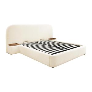 Cama con almacenamiento de 180 x 200 cm con mesitas de noch…