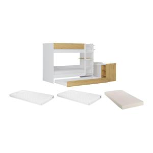 Literas con cama nido y 2 escritorios 3 x 90 x 190 cm - Col…