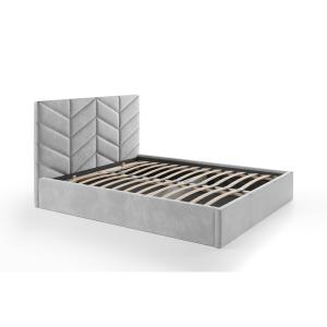 Canapé abatible de 180 x 200 cm - Tela texturizada - Gris -…