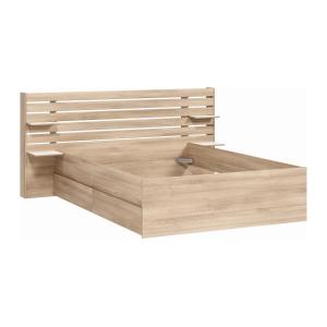Cama 140 x 190/200 cm con compartimentos - Color: natural -…