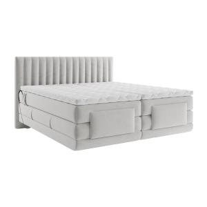 Boxspring con cabecero con costuras verticales   somieres e…