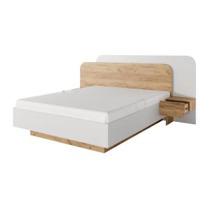Cama con mesitas de noche 160 x 200 cm - Con LEDs - Color:…