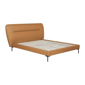 Cama 160 x 200 cm - Cuero - Camel - JODALA