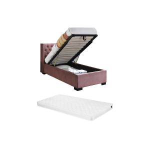 Cama con arcón de 90 x 200 cm con cabecero tapizada - Terci…