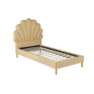 Cama concha 90 x 190 cm - Tela - Beige - MOANA