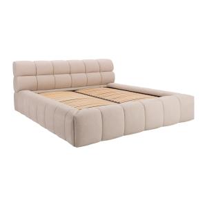 Canapé abatible de 180 x 200 cm - Tela - Beige - FORVIK